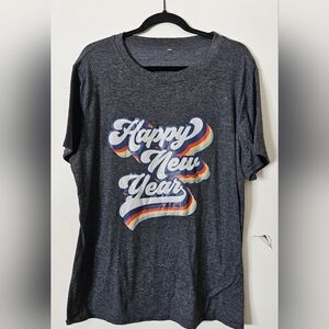 Retro Happy New Year Graphic Tee